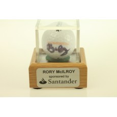 Golf Ball Display Case with free personalised plaque